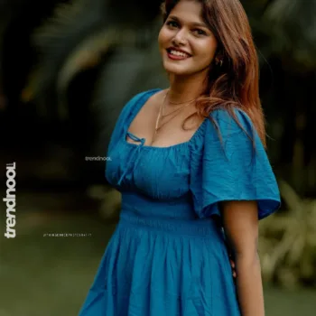 Haritha Harigovindan Glows in Red & Blue:
