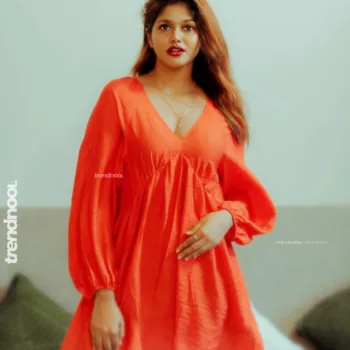 Haritha Harigovindan Glows in Red & Blue: