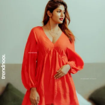 Haritha Harigovindan Glows in Red & Blue: