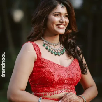 Haritha Harigovindan Glows in Red & Blue: