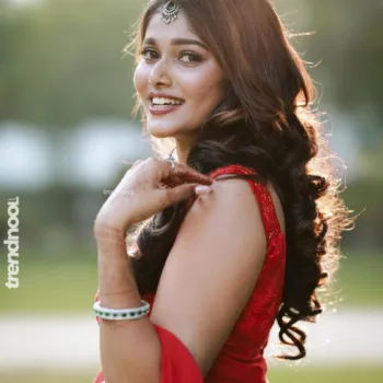 Haritha Harigovindan Glows in Red & Blue:
