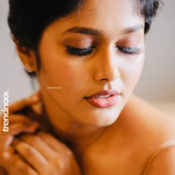 Haritha Harigovindan beige satin slip dress