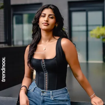 Netanya Vather Owns the Feed in Leather Luxe