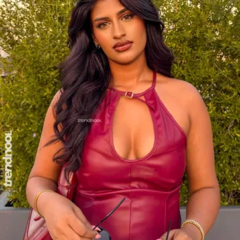 Netanya Vather Owns the Feed in Leather Luxe