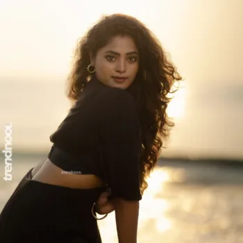 Sangeetha Kalyankumar black beach cutout dress
