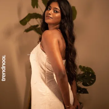 Vinusha Devi white floral halter dress