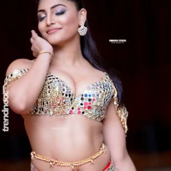 Dasuni Senethma red sequin dance costume