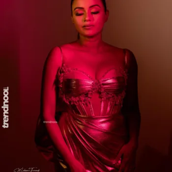 Dinakshie Priyasad pink satin mini dress