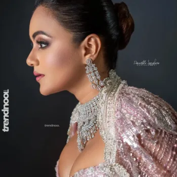 Dinakshie Priyasad lavender lehenga choli