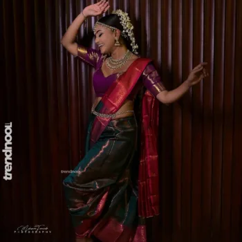 Dinakshie Priyasad traditional dance silk saree