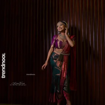 Dinakshie Priyasad traditional dance silk saree