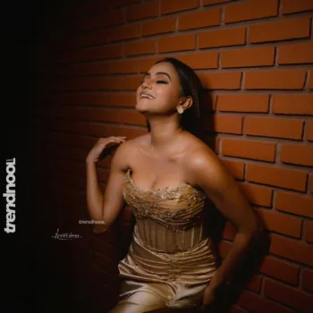 Dinakshie Priyasad gold corset gown