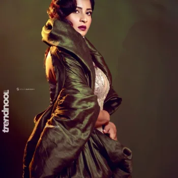 Nadeesha Hemamali olive green cutout gown