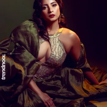Nadeesha Hemamali olive green cutout gown
