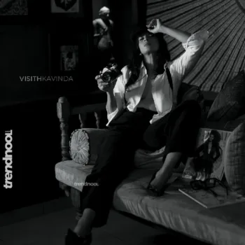 Nadeesha Hemamali black and white tuxedo set