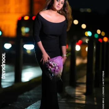 Remonisha Uthayakumar black birthday dress