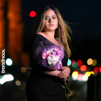 Remonisha Uthayakumar black birthday dress