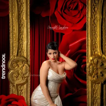 Nadeesha Hemamali gold birthday gown