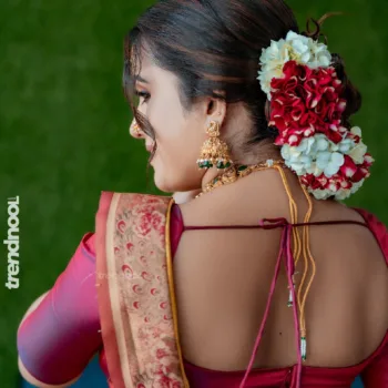 Sivakumar Nilaxshi yellow bridal saree