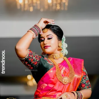 SteffaNy JoHn pink bridal saree