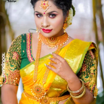 SteffaNy JoHn yellow bridal saree