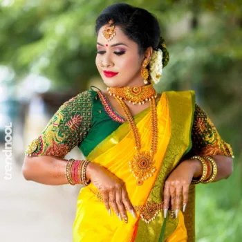 SteffaNy JoHn yellow bridal saree