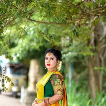 SteffaNy JoHn yellow bridal saree