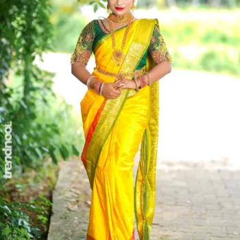 SteffaNy JoHn yellow bridal saree