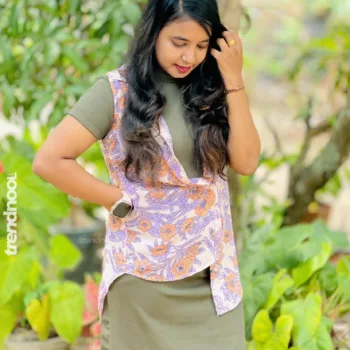 Thanushga Ramesh olive green dress